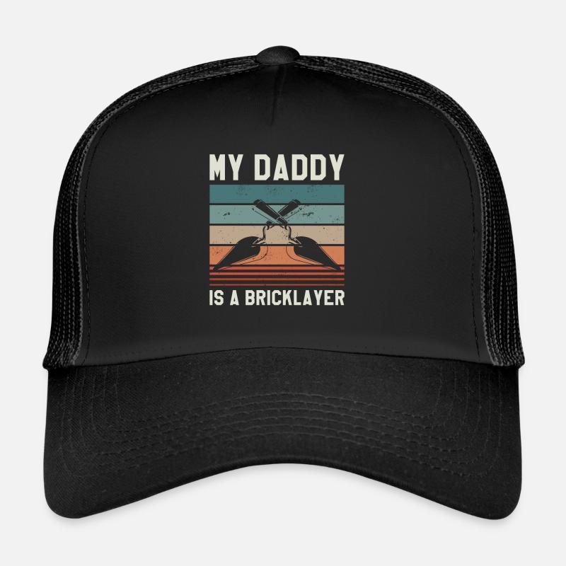 Mon papa est maçon maçon maçon maçon Casquette trucker 