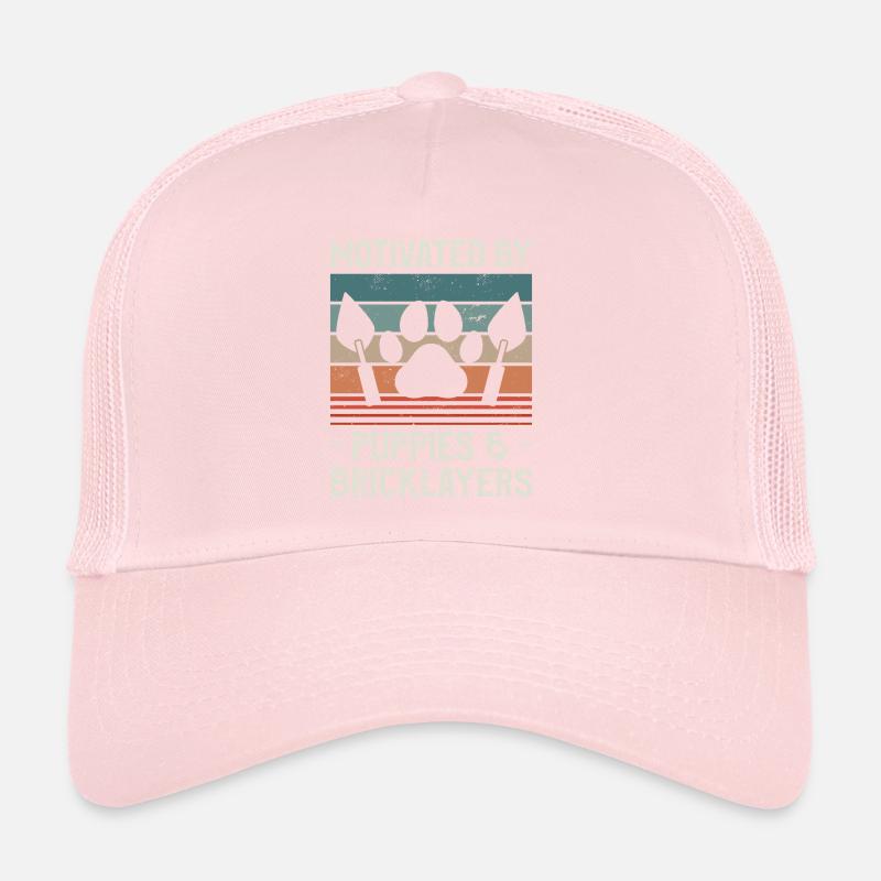 Motivé par les chiots et les maçons maçons Casquette trucker 