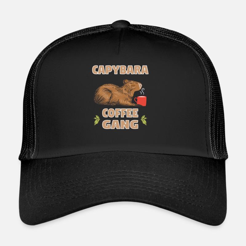 Cappybara Capybara Café Capybara Ventilateurs Casquette trucker 