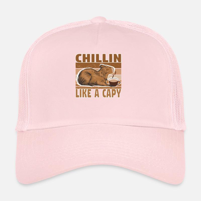 Wasserschwein Capybara Cappybara Kaffee Café Casquette trucker 