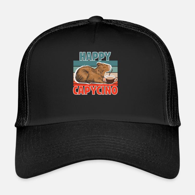 Wasserschwein Capybara Kaffee Cappybara Fans Trucker Cap