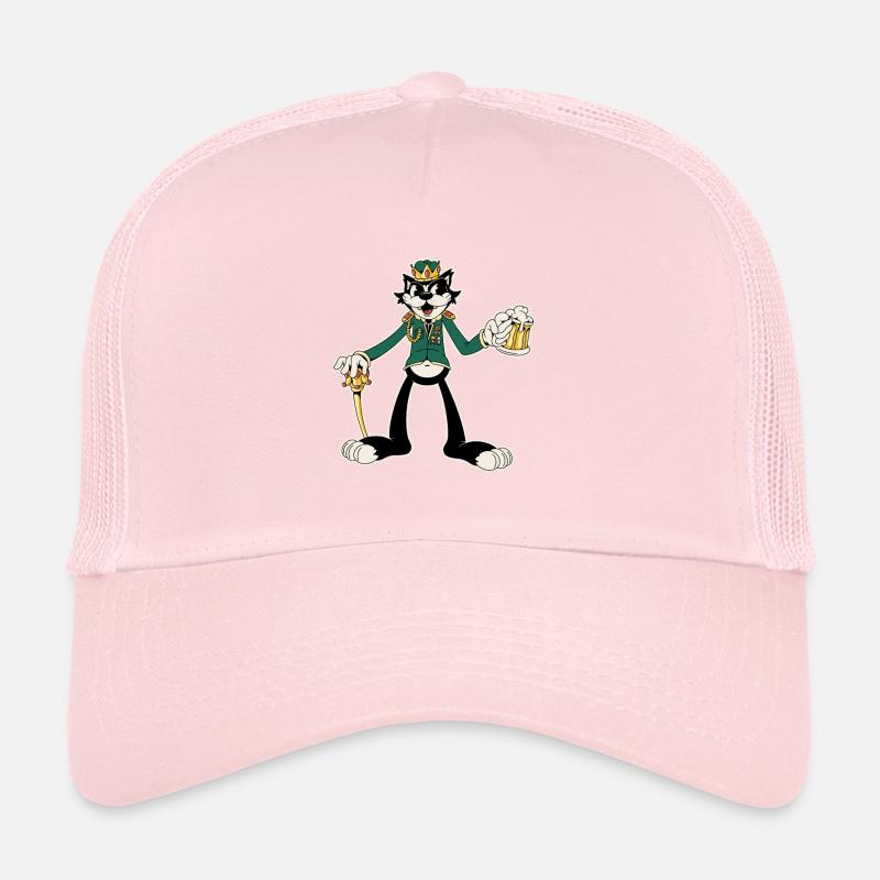 Katze trinkt Bier Trucker Cap