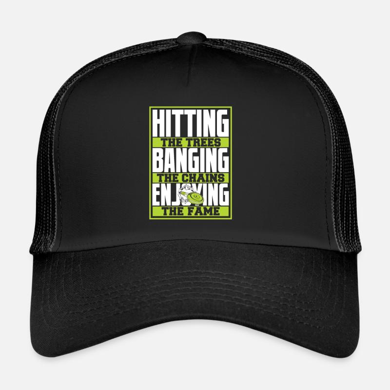 Frapper des arbres en frappant des chaînes jouissant de la gloire Casquette trucker 