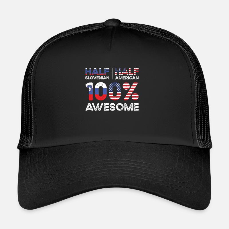 Né slovène Slovénie États-Unis Casquette trucker 