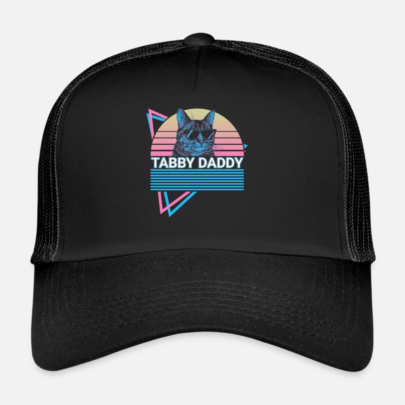 Lustige Tabby-Katze Retro Trucker Cap