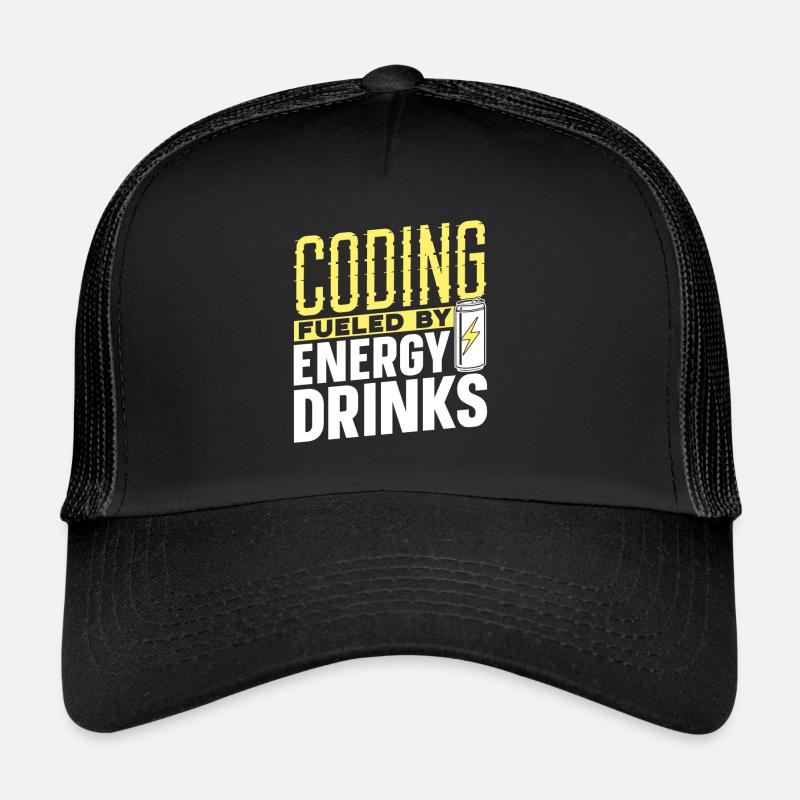 Programmieren Mit Energydrinks Coding Coder Code Trucker Cap