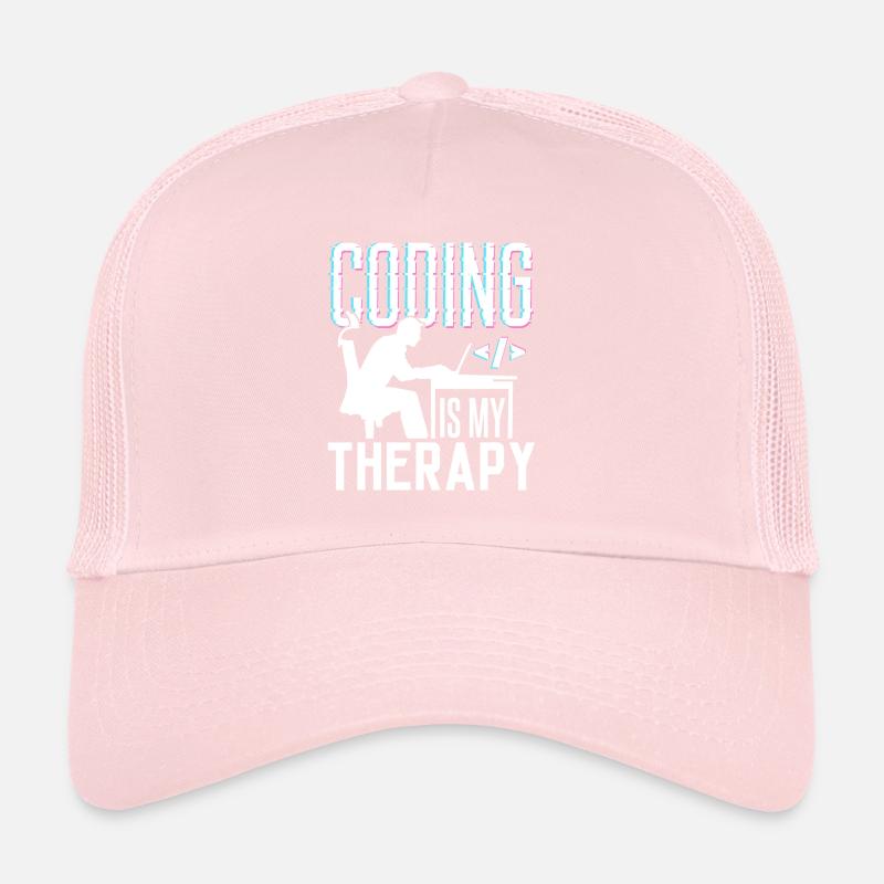 La programmation est ma thérapie Code Coder Coding Casquette trucker 