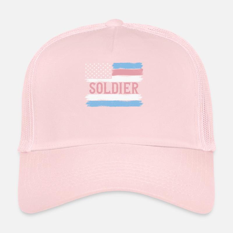 US Pride Fighter Trooper Serviceman Gift Idea Trucker Cap