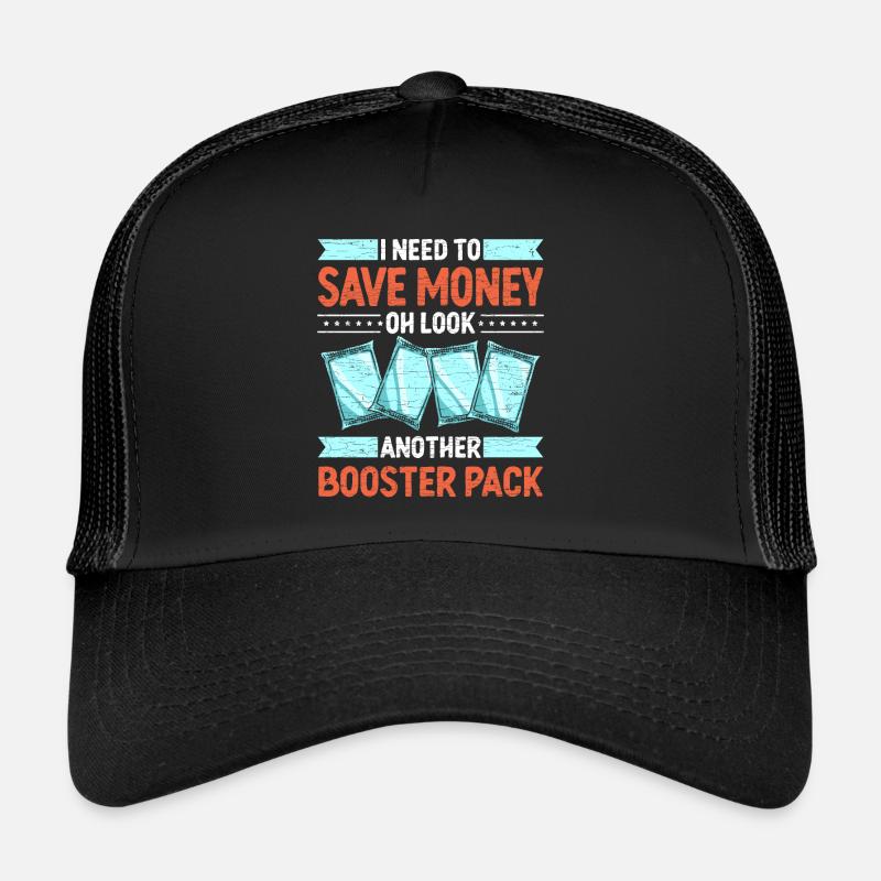 Sammelkartenspie TCG Trading Card - Trucker Cap - Schwarz/Schwarz
