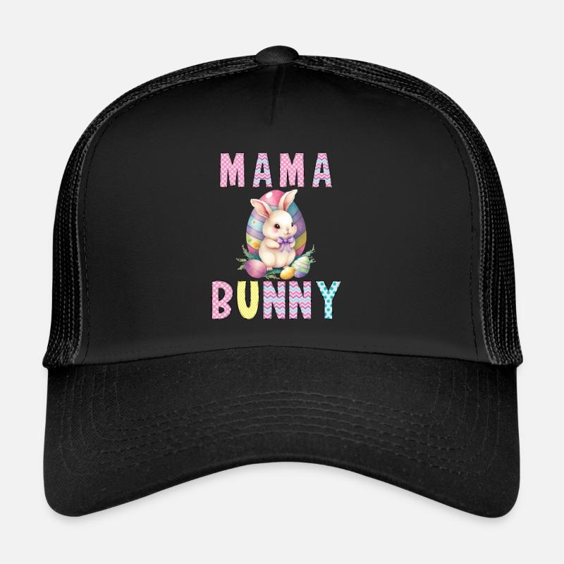 Lapin de Pâques Maman Lapin Pâques Mère Lapin Casquette trucker 