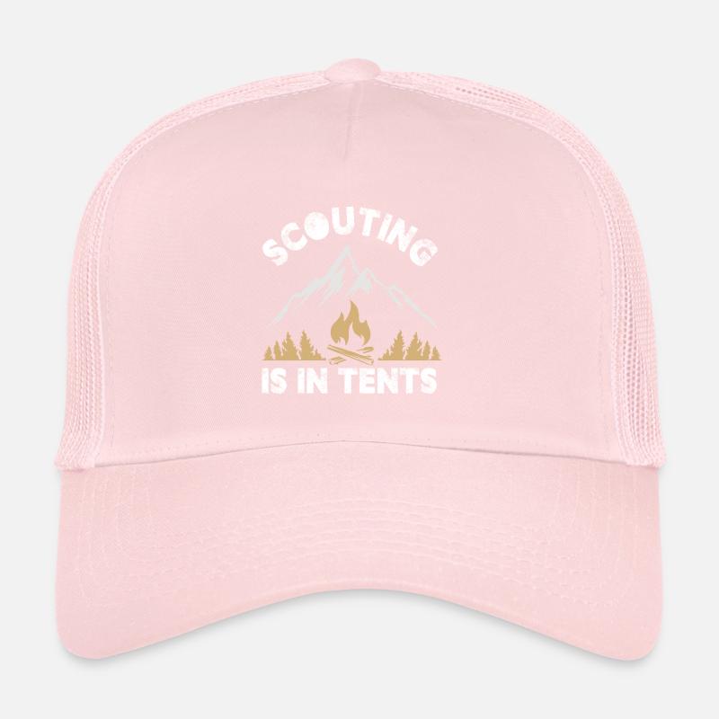 Le scoutisme est dans des tentes Casquette trucker 