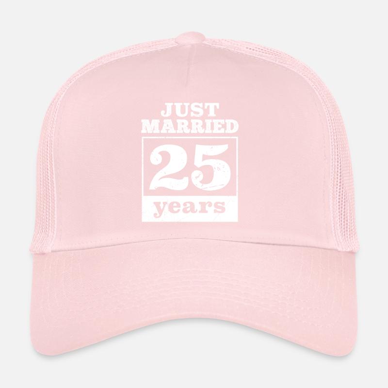 Just married 25 years Silberhochzeit Trucker Cap