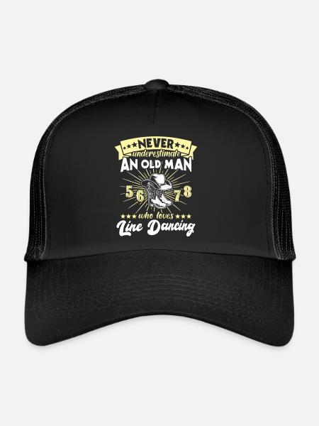 Homme de danse en ligne sous-estimé - Casquette trucker  - noir/noir - Devant