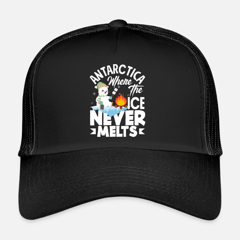 Antarctica where the ice never melts Expedition Trucker Cap