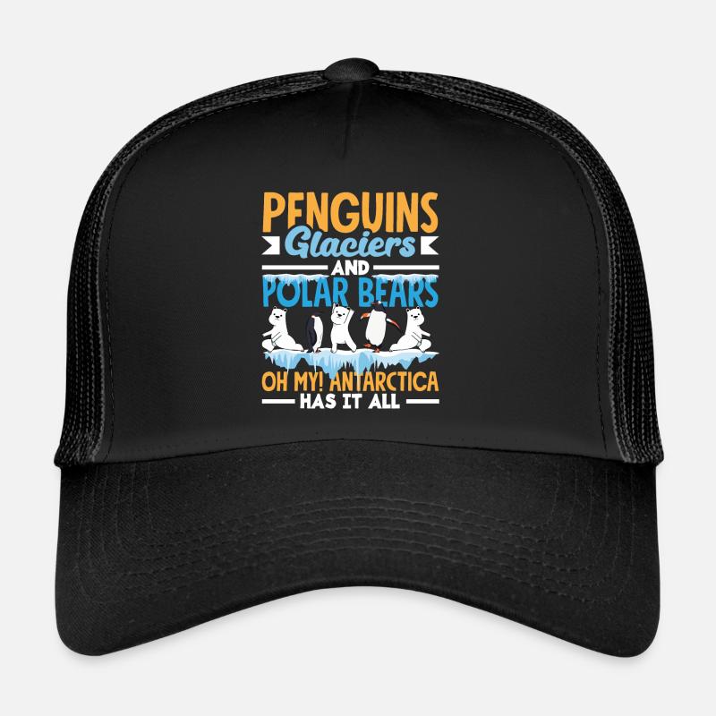 Penguins Glaciers and Polar Bears Expedition Trucker Cap
