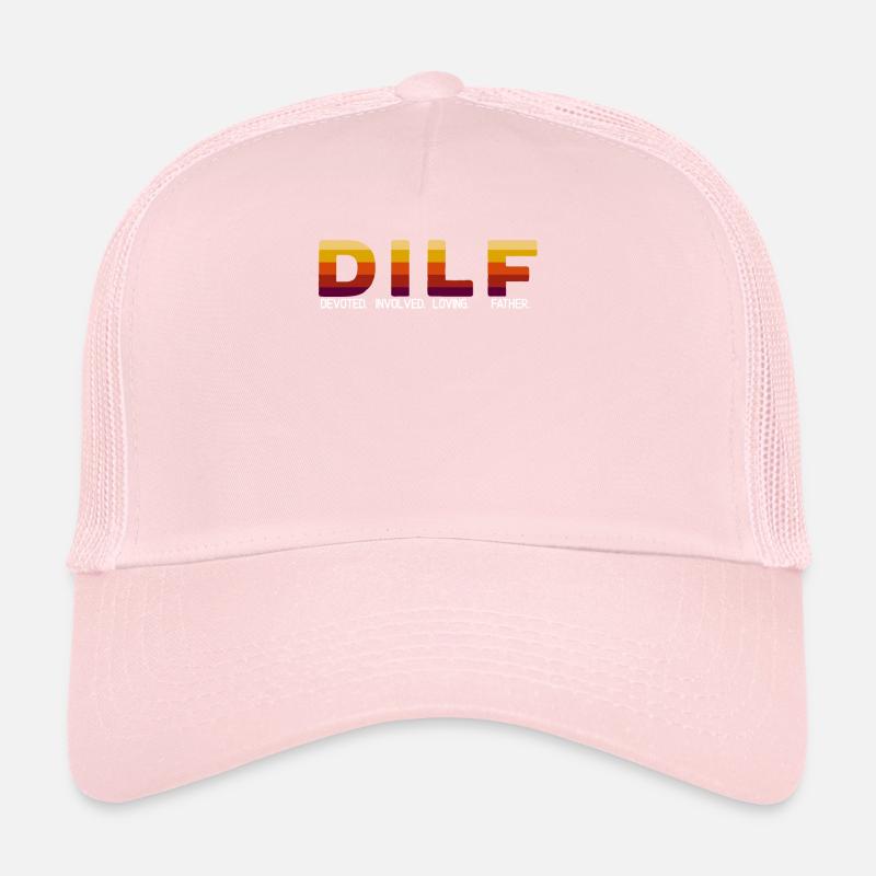Fathers Day Dad Devoted Involved Loving Father Trucker Cap