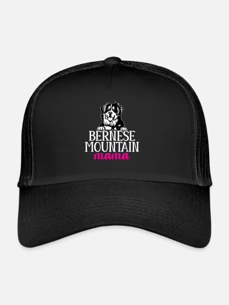 Bouvier bernois - Casquette trucker  - noir/noir - Devant