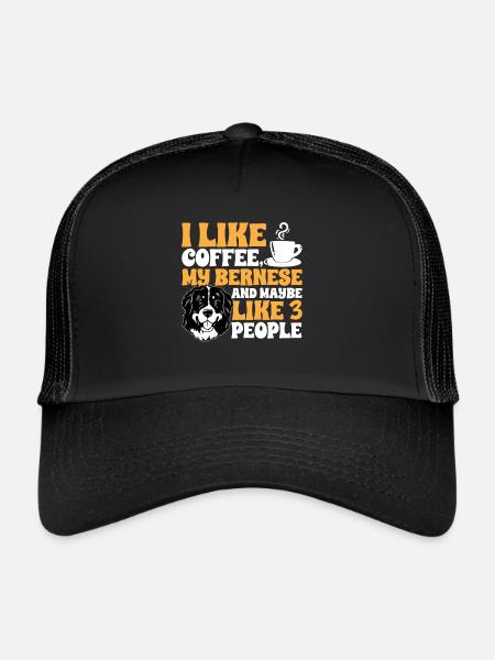 Bernese Mountain Dog - Trucker Cap - black/black - Front