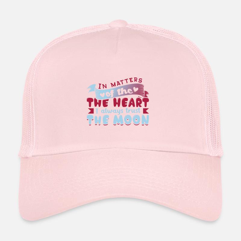 Romantic moon soulmate designs for a Trucker Cap