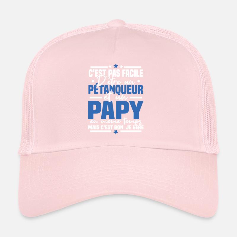 Pétanqueur et Papy Casquette trucker 