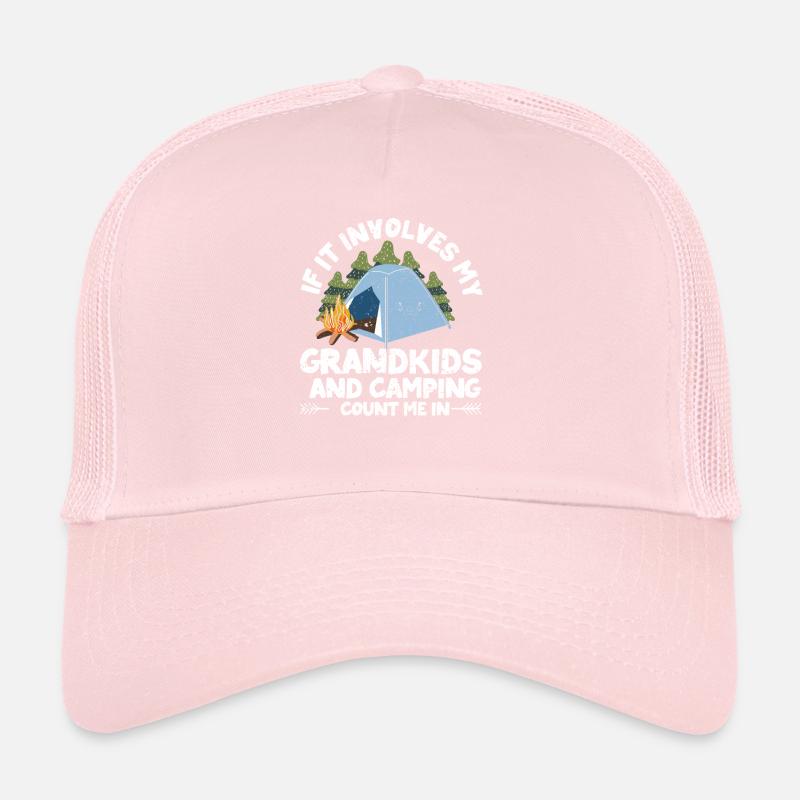 Quand il s’agit de mes petits-enfants et du camping Casquette trucker 