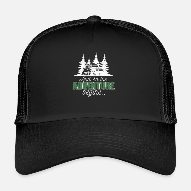 Et c’est ainsi que commence l’aventure Camping Road Trip Casquette trucker 