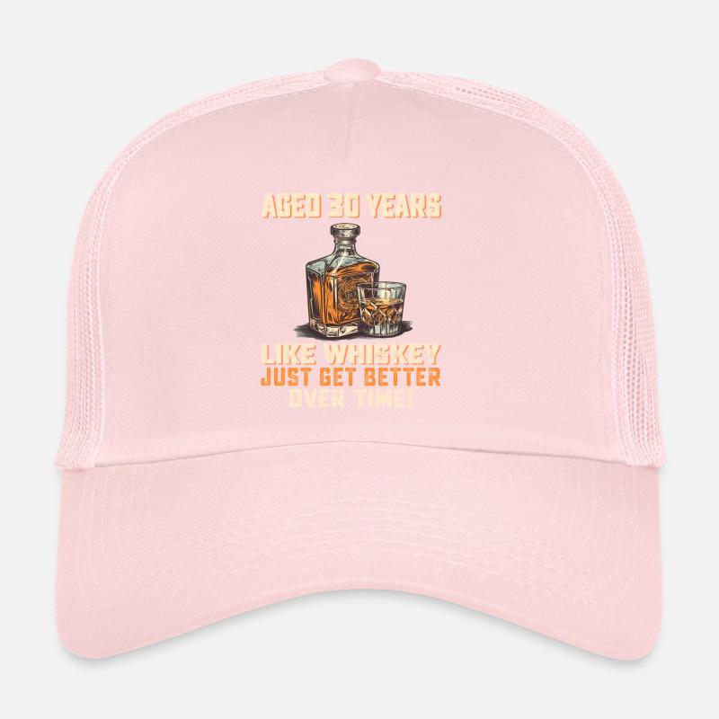 30th Birthday Whiskey, Scotch Quote Gift Idea Trucker Cap
