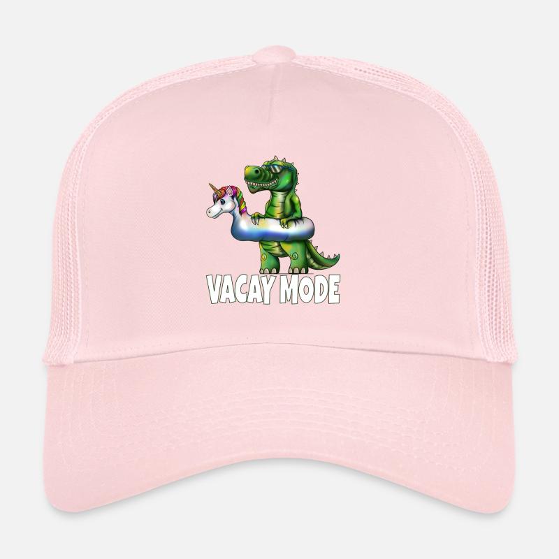 Vacay Mode Urlaubsreifer Donosaurier T-Rex Einhorn Trucker Cap