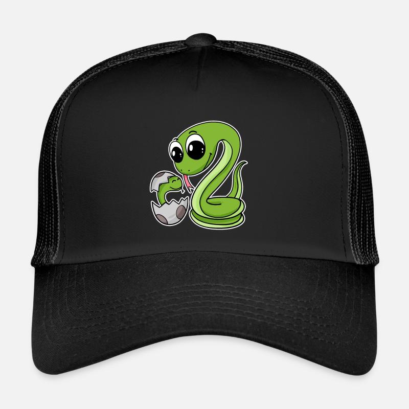 Famille Serpent - Serpent avec bébé - Serpents Casquette trucker 