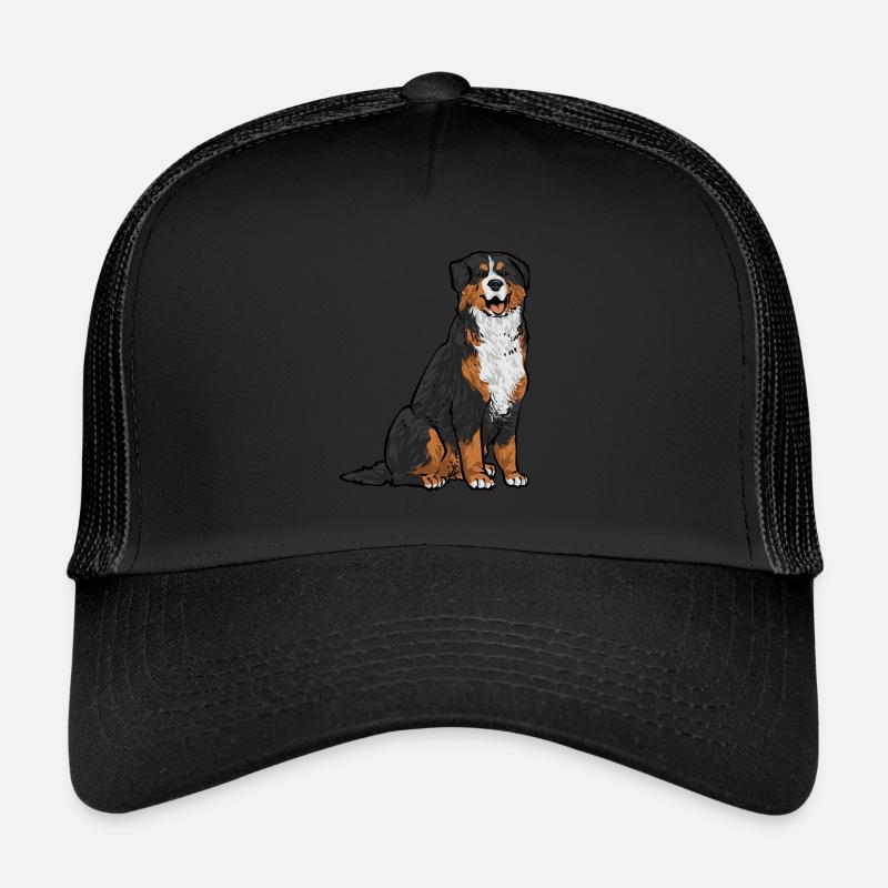 Berner Sennenhund - Trucker Cap - Schwarz/Schwarz