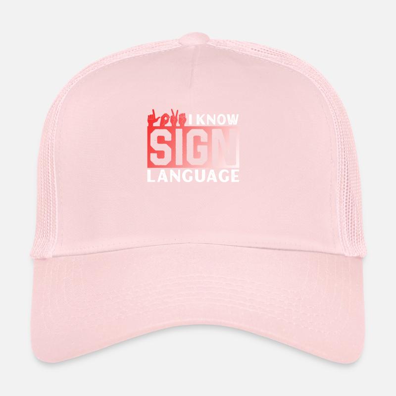 I can sign language awareness gestures Trucker Cap