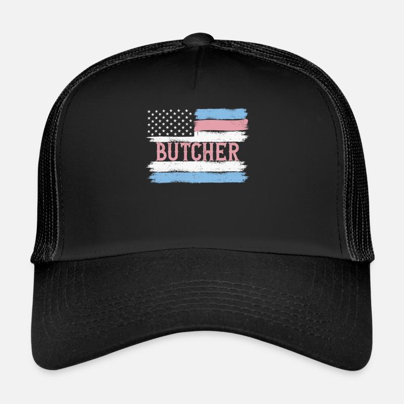 US Pride Slaughter Chef Gift Idea Trucker Cap