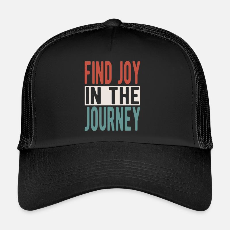 Trouvez de la joie dans le voyage Casquette trucker 