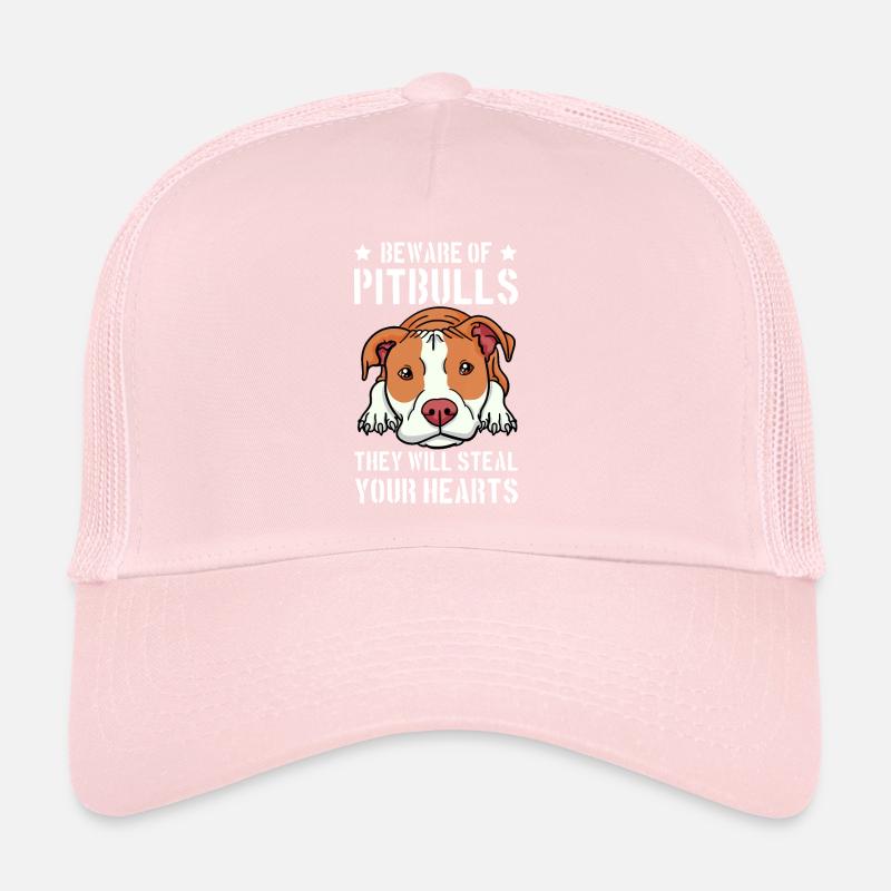 Beware Of Pitbull They Will Still Your Heart Trucker Cap