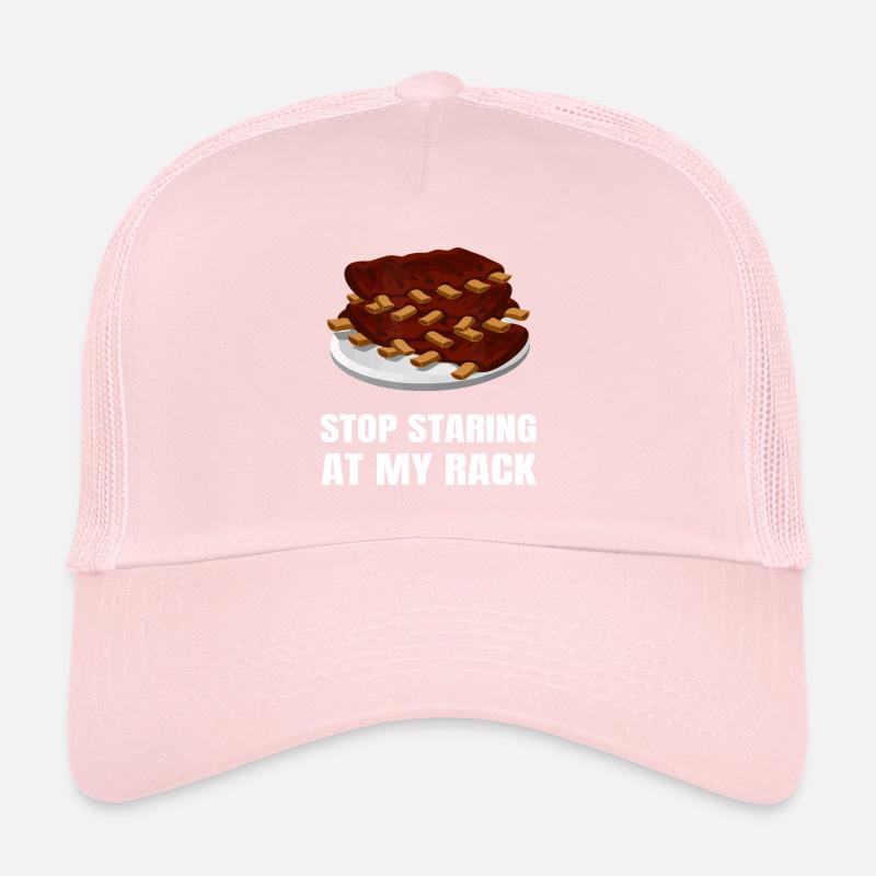 Stop Staring At My Rack Grill Master BBQ Trucker Cap