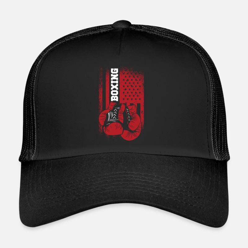 Gants de boxe Sparringing Drapeau sportif américain Casquette trucker 
