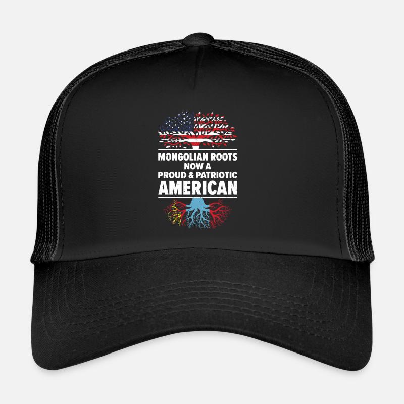 Geboren in der Mongolei Mongolei Amerikaner USA Trucker Cap