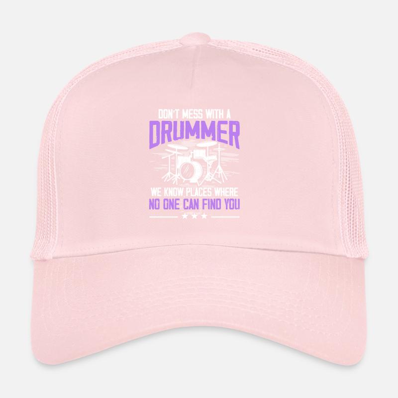 Don't Mess With A Drummer - Drum Player Drummer Trucker Cap