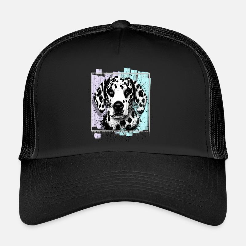 Dalmatiner - Trucker Cap - Schwarz/Schwarz