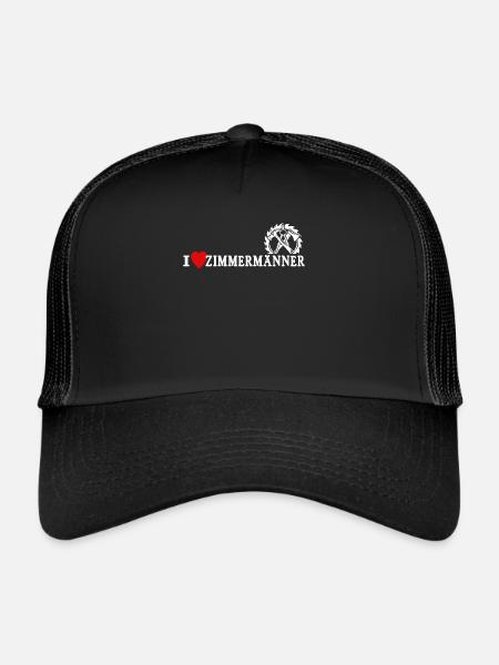 Zimmermann Liebe Zimmermänner - Trucker Cap - Schwarz/Schwarz