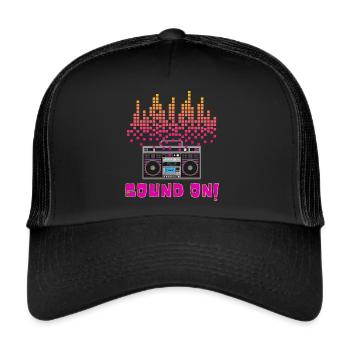Sound On - Trucker Cap - black/black - Front
