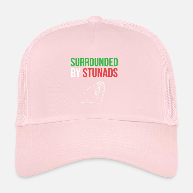 Surrounded by Stunads Funny Italian Sayings Trucker Cap