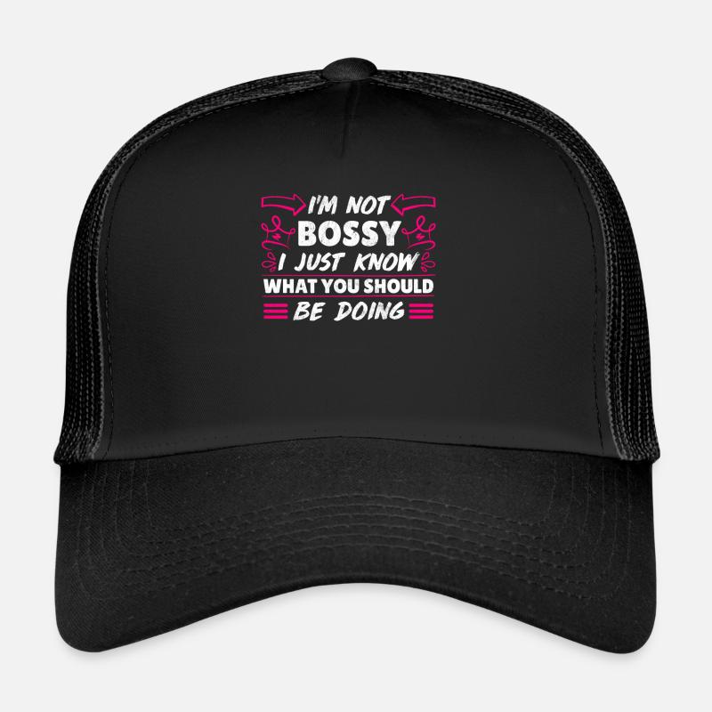 I am not bossy Mama Chefin Supervisor Mom Trucker Cap