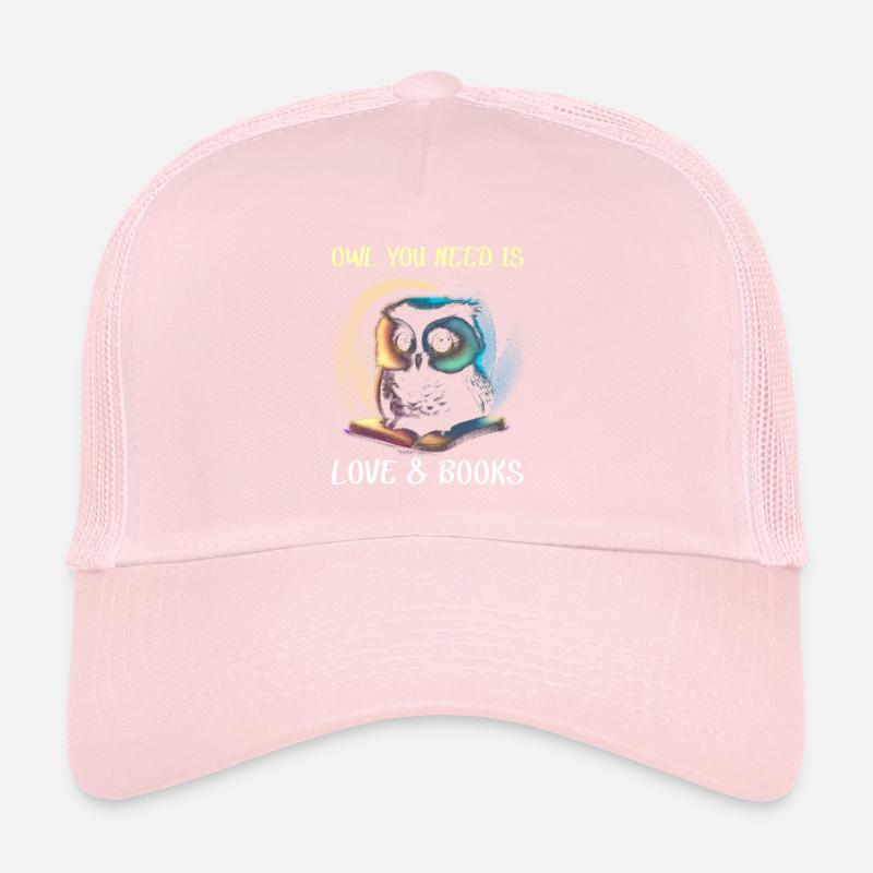 Owl on the book Trucker Cap