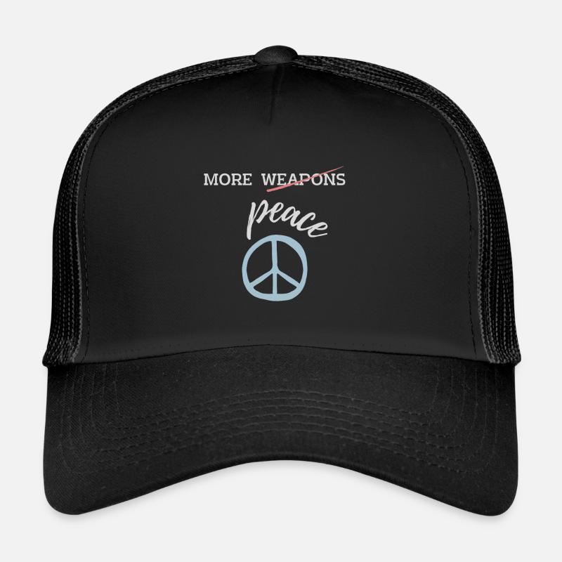 more (weapons) peace Trucker Cap