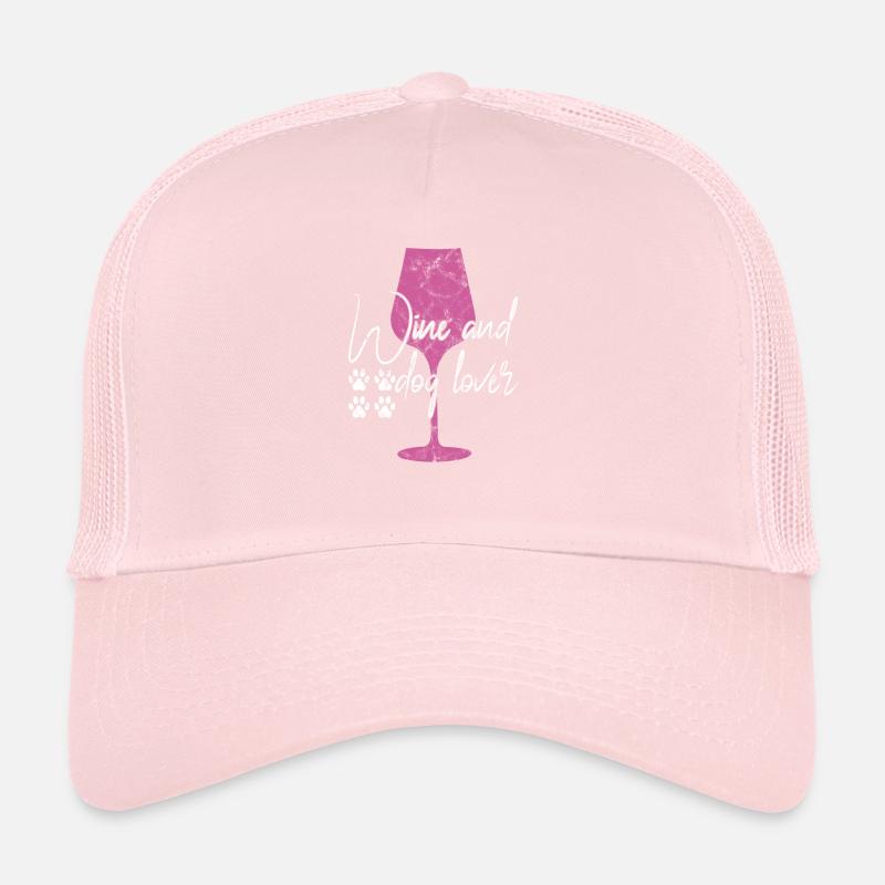 Amateurs de vin et de chiens Casquette trucker 