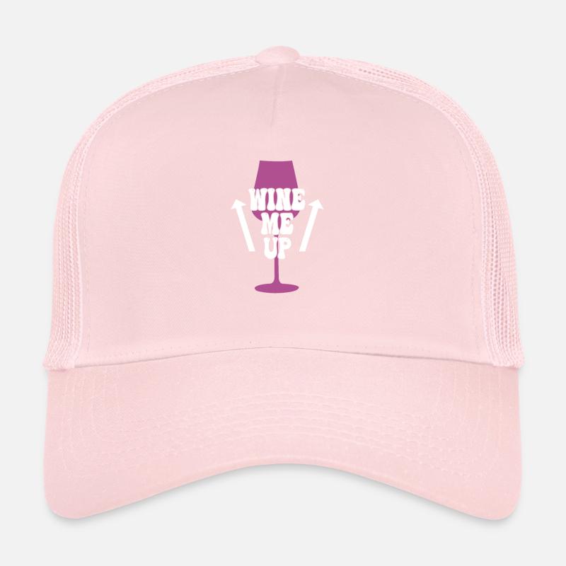 funny wine saying Trucker Cap