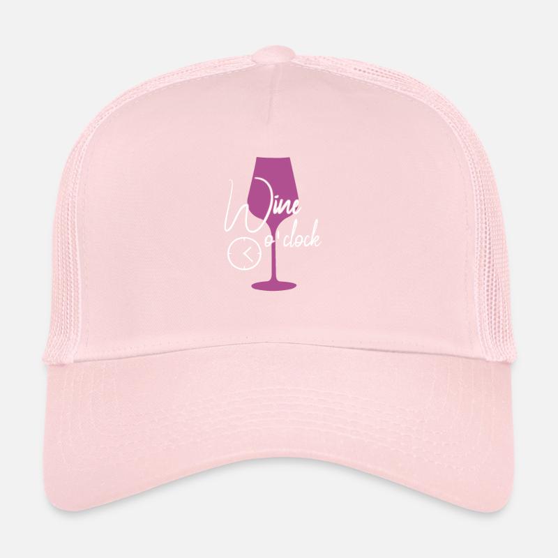 Wine time funny saying Trucker Cap