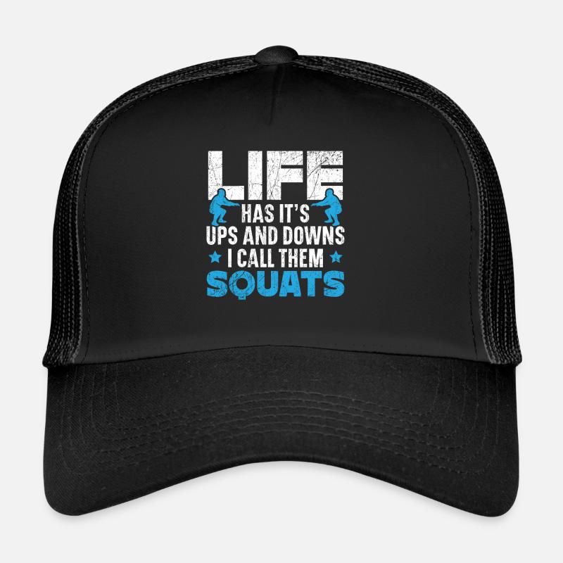 Das Leben hat seine Höhen und Tiefen Ich nenne sie - Trucker Cap - Schwarz/Schwarz