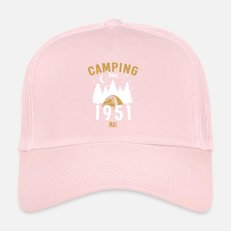 Anniversaire: Camping depuis mai 1951 Camping Casquette trucker 